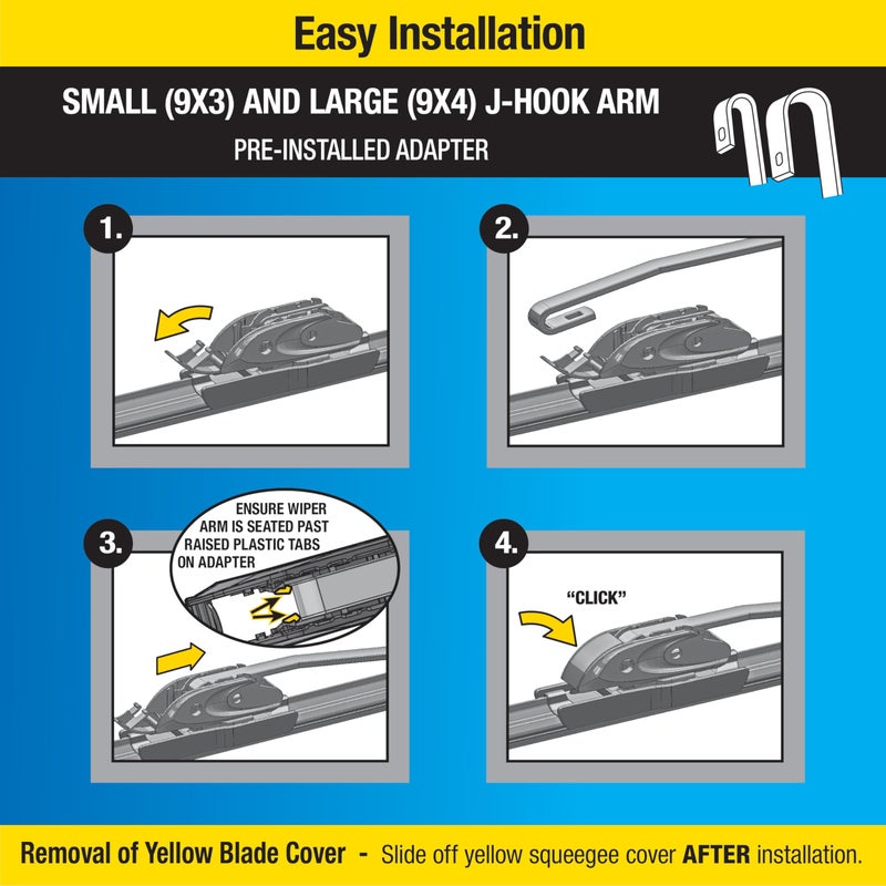 Rain-X 830122 Silicone Endura Wiper Blades, 22 Inch Windshield Wipers (Pack of 1), Automotive Replacement Windshield Wiper Blades With Two Times Longer-Lasting Resilient Silicone Rubber Squeegee - Image 2